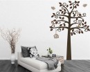 Tall Tree with Birds Leaves Shelf Tree Vinyl Decals Nursery Stickers